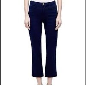 L’Agence Nadia High Rise Crop Straight Jeans